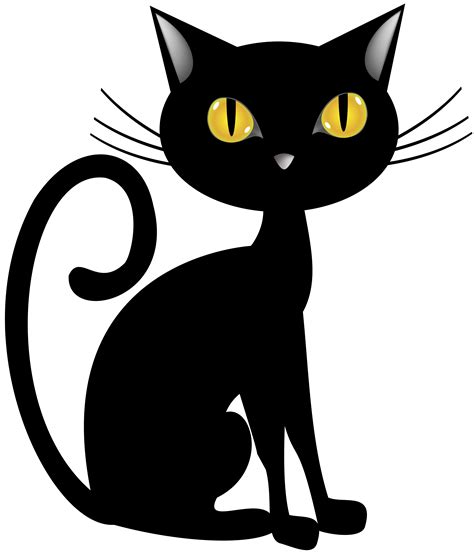 black cat clipart|black cat transparent background.